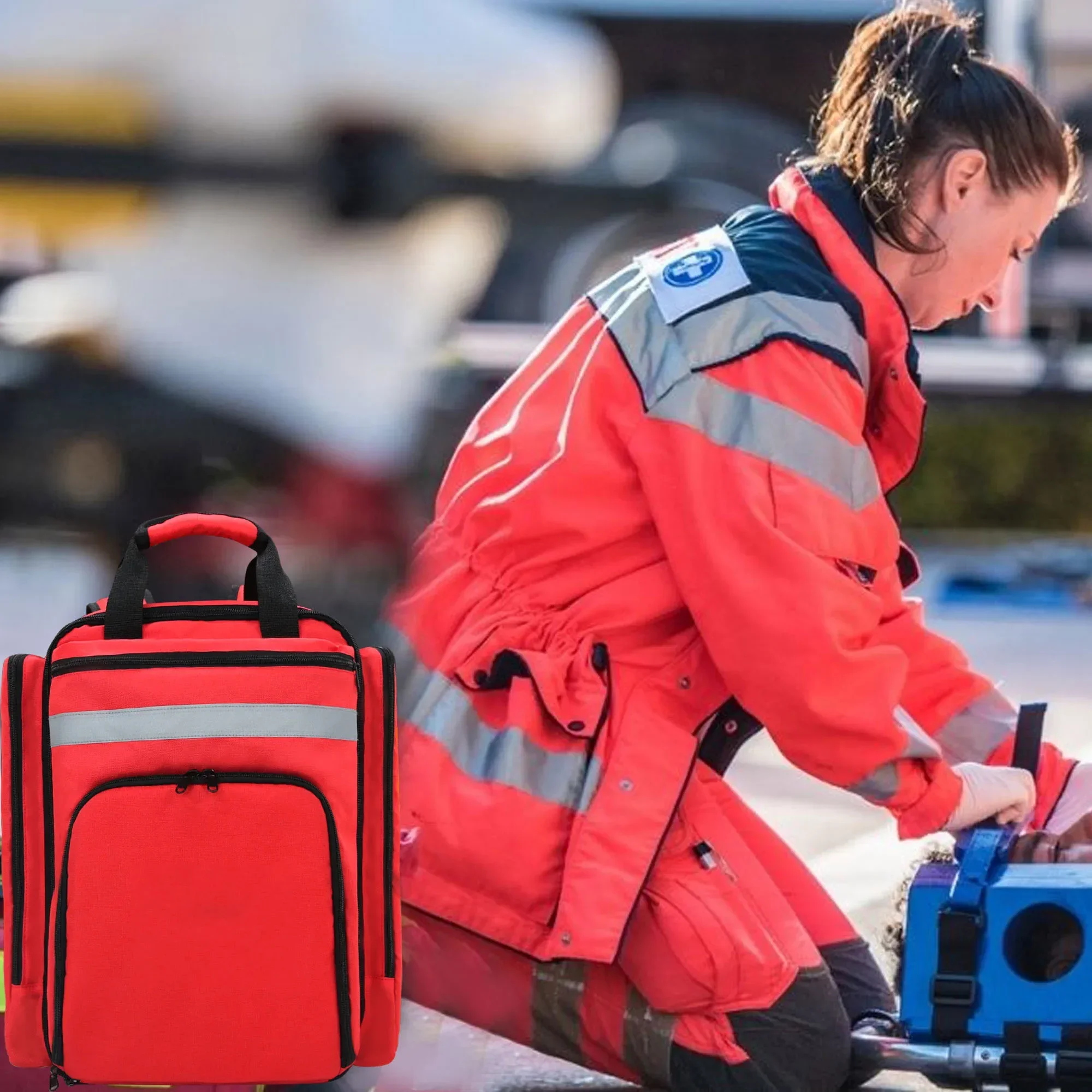 ชุดปฐมพยาบาลฉุกเฉินสำหรับกู้ภั - Outdoor Adventure Backpack บทวิจารณ์และราคา
