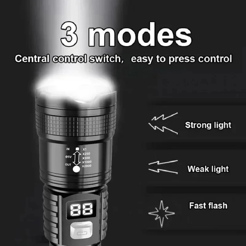 ไฟฉาย LED สว่างมาก 100000 ลูเม - Outdoor Adventure Trips บทวิจารณ์และราคา
