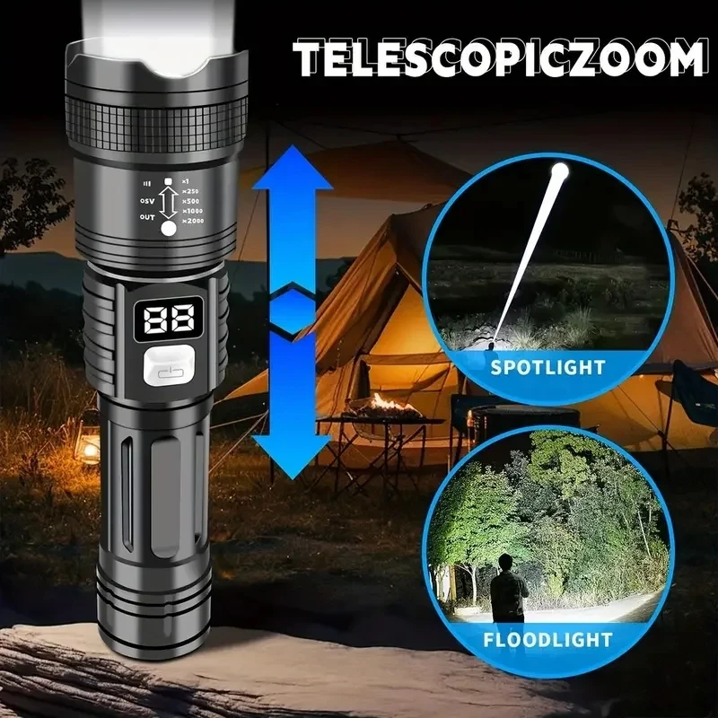 ไฟฉาย LED สว่างมาก 100000 ลูเม - Outdoor Adventure Trips บทวิจารณ์และราคา