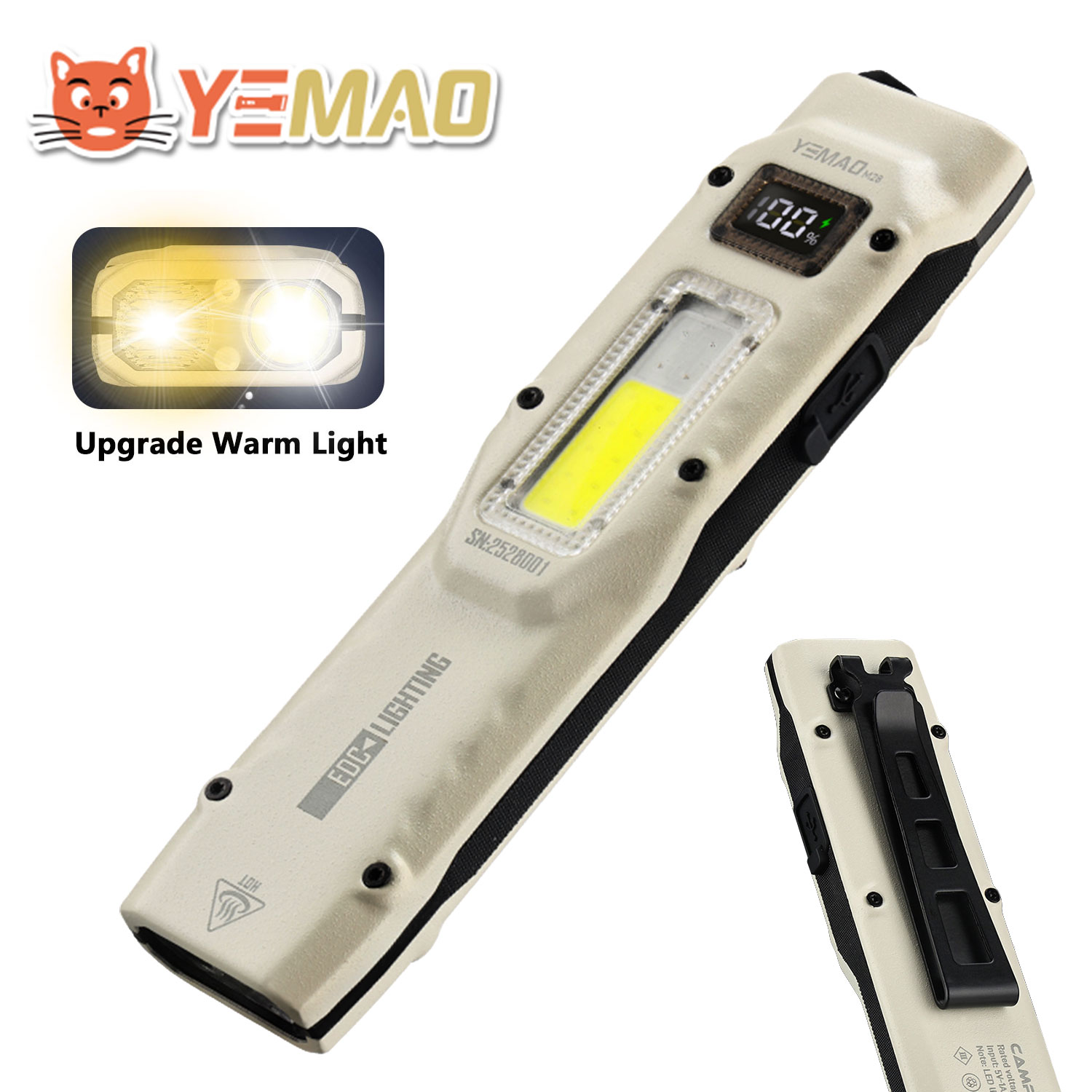 YEMAO M28 ไฟฉาย EDC สว่างเป็นพ - Outdoor Adventure Trips บทวิจารณ์และราคา