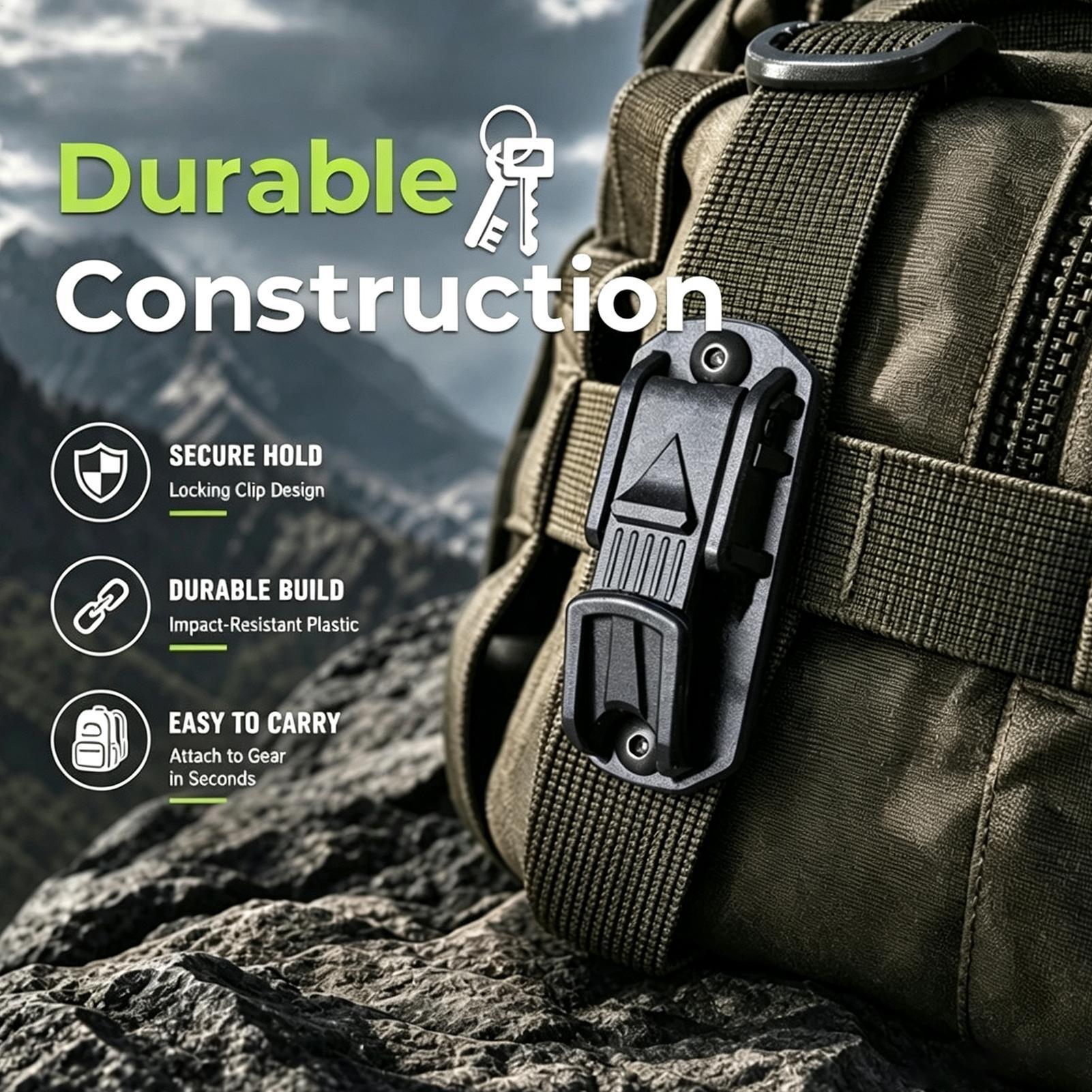 คลิปหนีบเข็มขัด อุปกรณ์ยึดกระเ - Outdoor Adventure Backpack บทวิจารณ์และราคา
