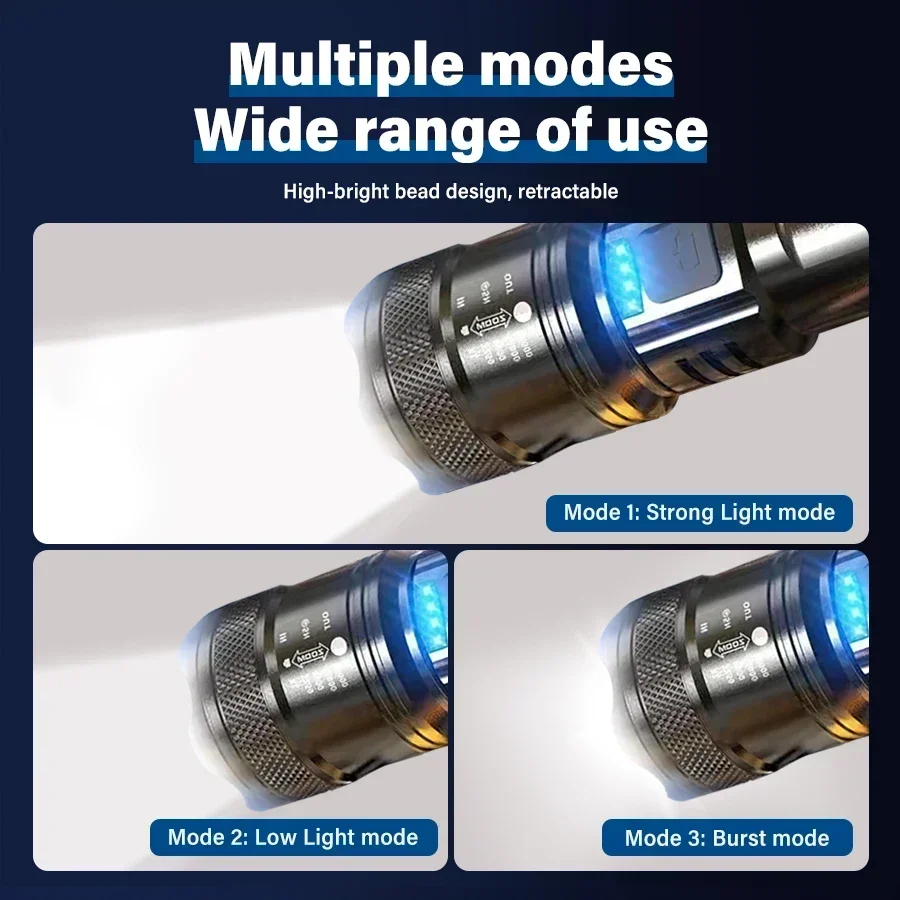 ไฟฉาย LED ยุทธวิธี 2000LM ชาร์ - Outdoor Adventure Trips บทวิจารณ์และราคา