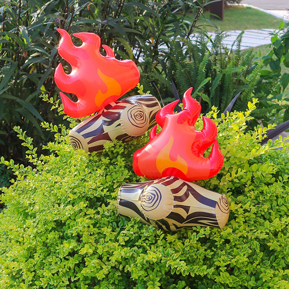 4 ชิ้น ของตกแต่งกองไฟเป่าลมขนา - Outdoor Adventure Birthday Party บทวิจารณ์และราคา